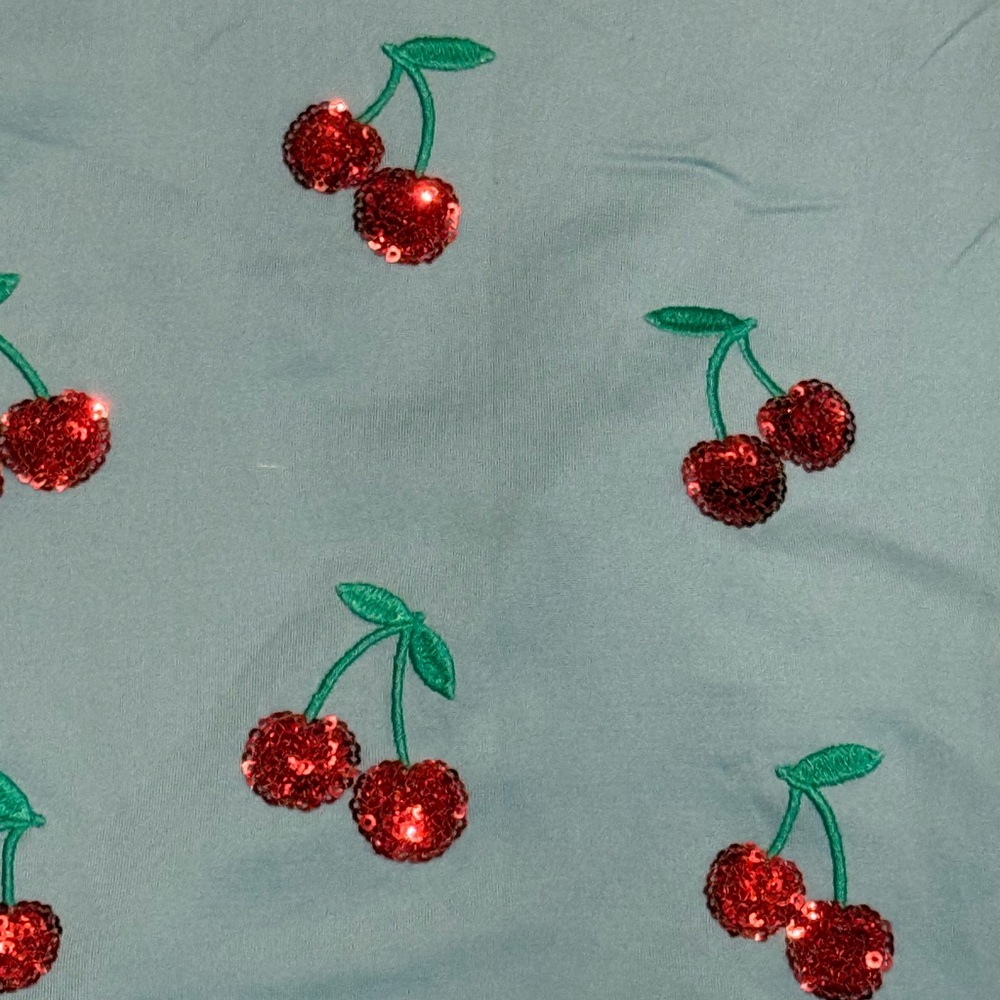 Btween sky blue cherries shorts outfit - Picture 4 of 6